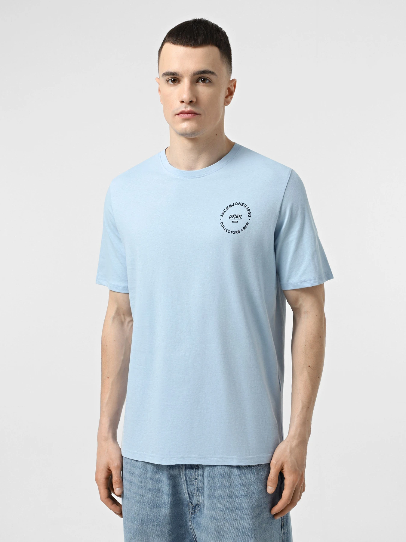 Футболки і поло JACK & JONES модель 12269280_Chambray Blue SMALL Футболки і поло JACK & JONES модель 12269280_Chambray Blue SMALL Фото