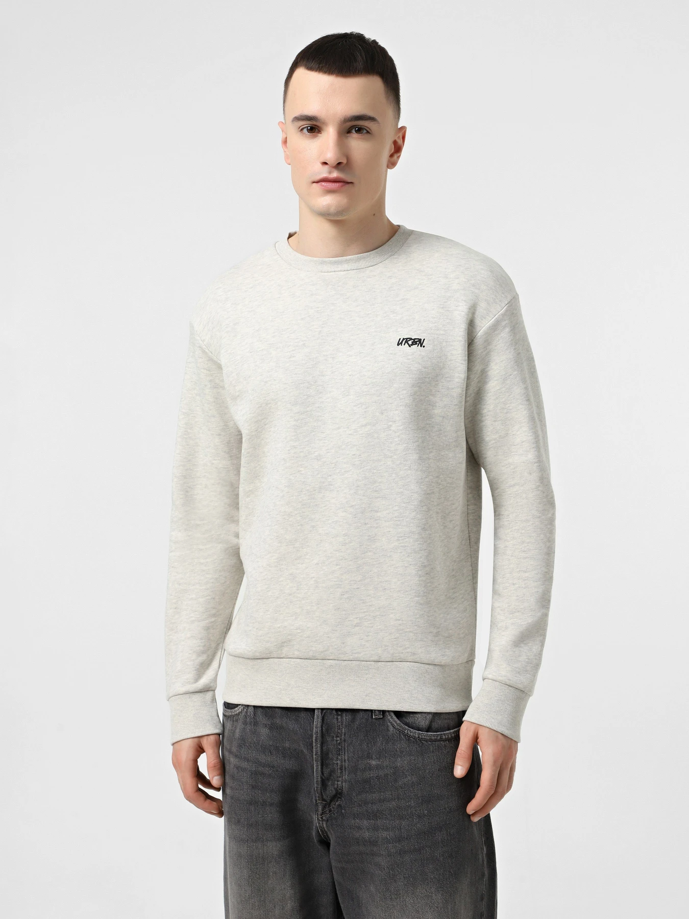 Худі та світшоти JACK & JONES модель 12269365_White Melange Фото