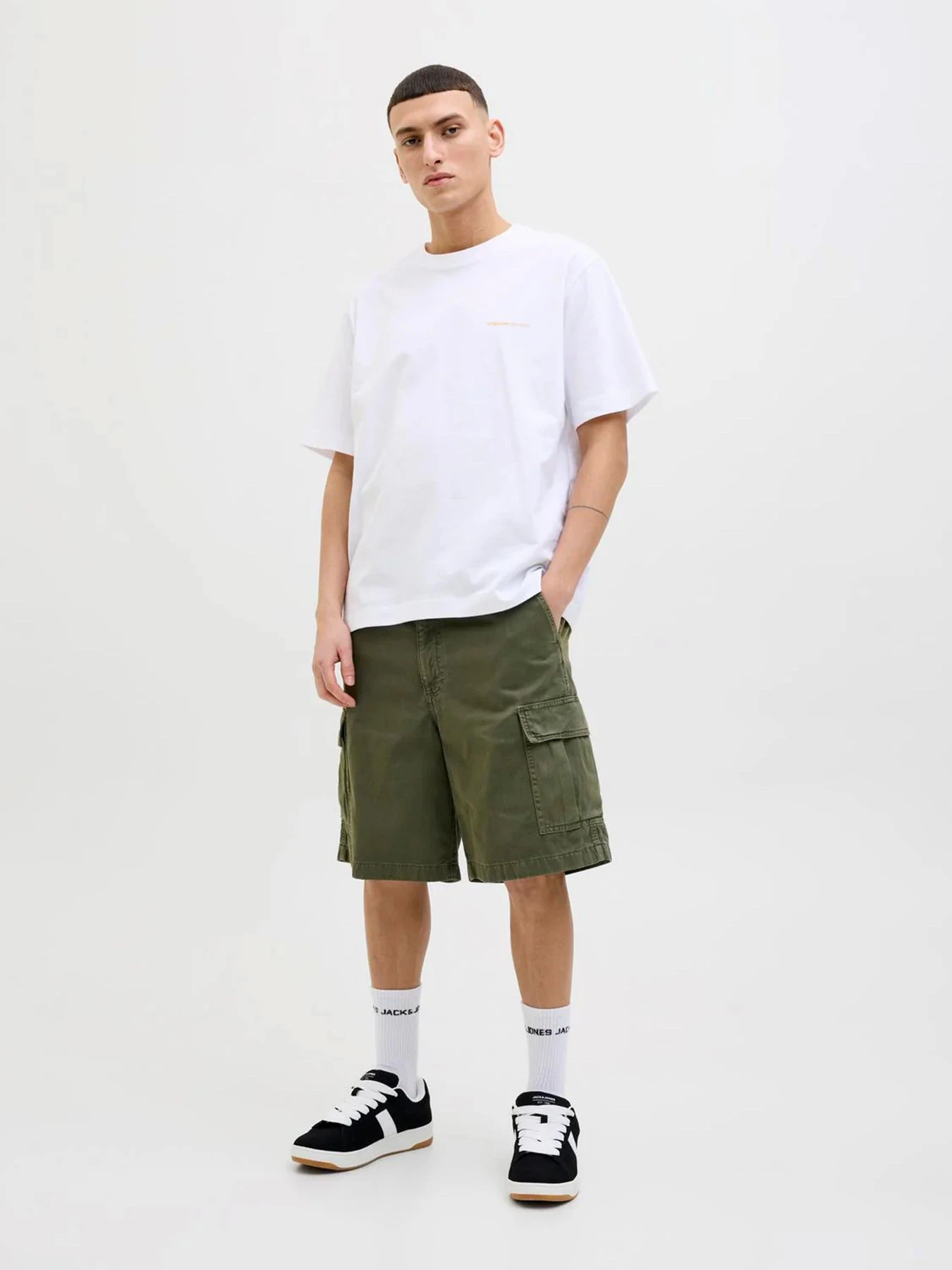 Шорты JACK & JONES модель 12269374_Olive Night Шорты JACK & JONES модель 12269374_Olive Night Фото