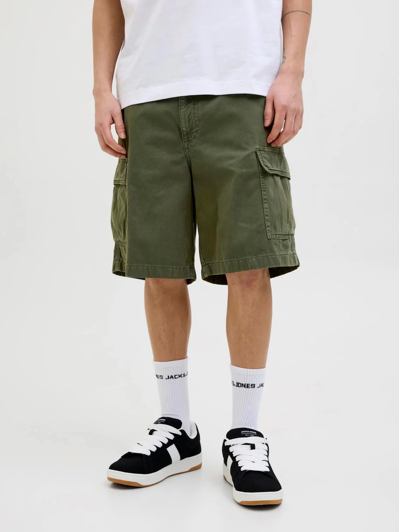 Шорты JACK & JONES модель 12269374_Olive Night Шорты JACK & JONES модель 12269374_Olive Night Фото
