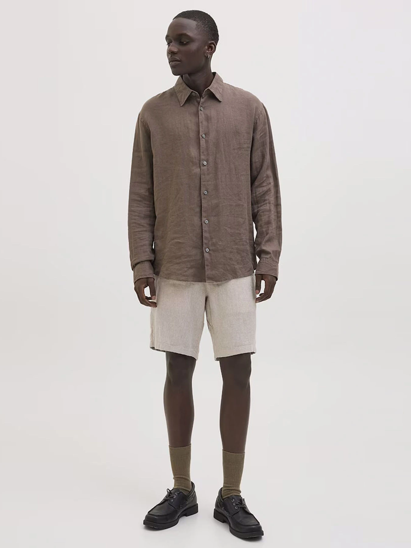 Шорты JACK & JONES модель 12269376_Crockery Herringbone Шорты JACK & JONES модель 12269376_Crockery Herringbone Фото