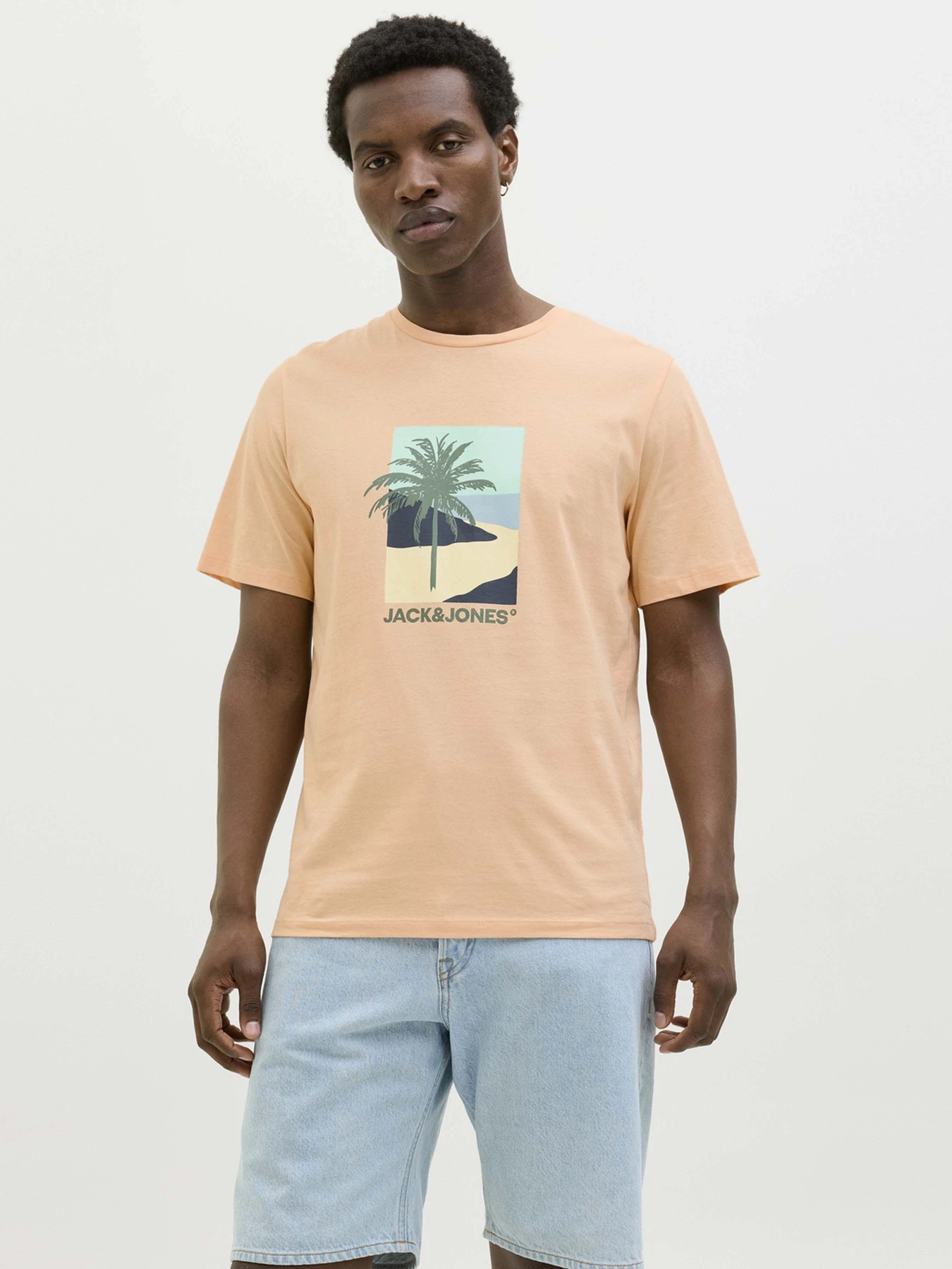 Футболки і поло JACK & JONES модель 12269416_Peach Parfait Фото