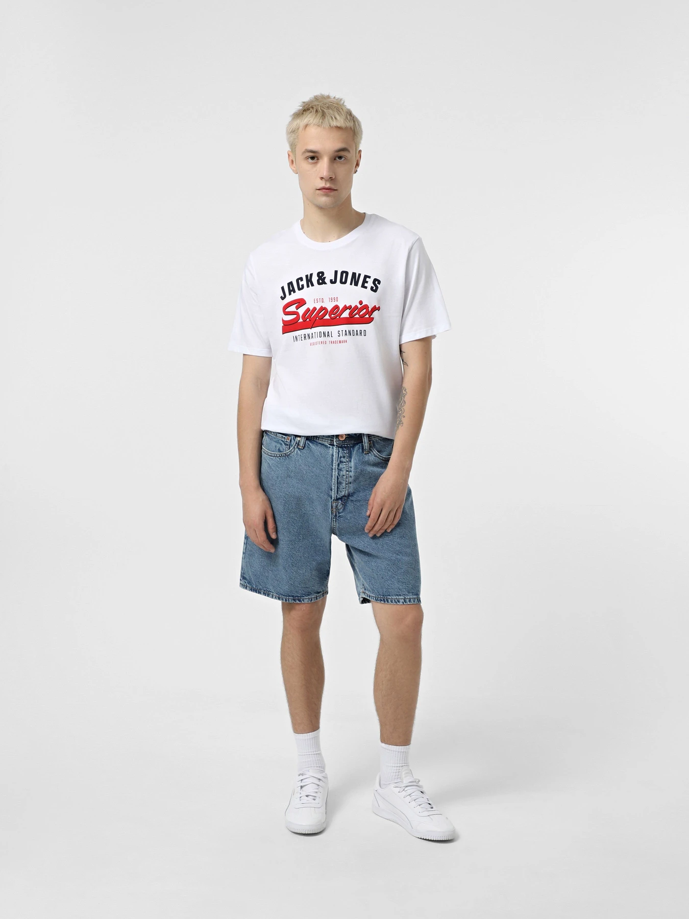 Шорты JACK & JONES модель 12269489_Blue Denim SQ 731 Шорты JACK & JONES модель 12269489_Blue Denim SQ 731 Фото