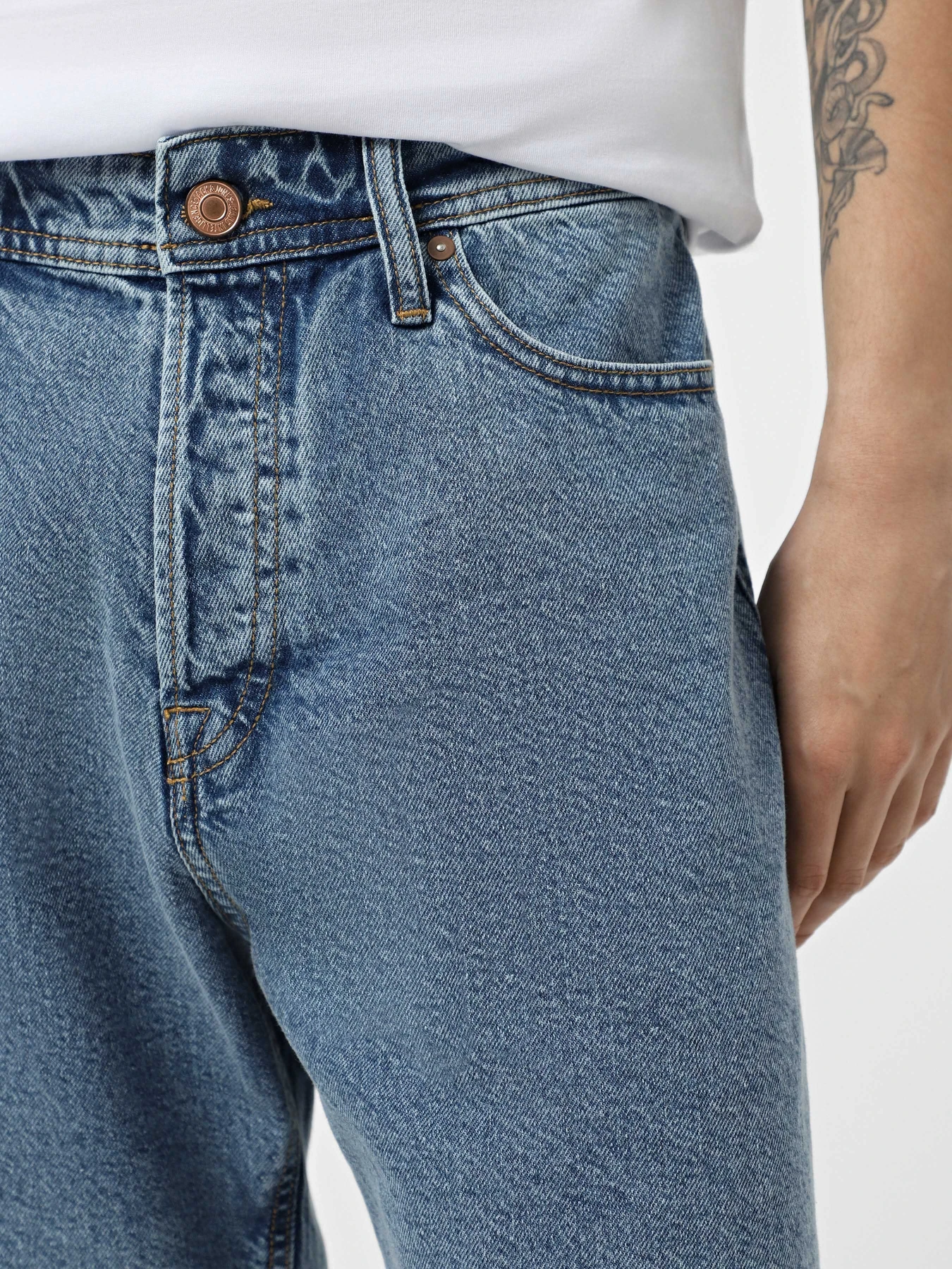 Шорты JACK & JONES модель 12269489_Blue Denim SQ 731 Шорты JACK & JONES модель 12269489_Blue Denim SQ 731 Фото
