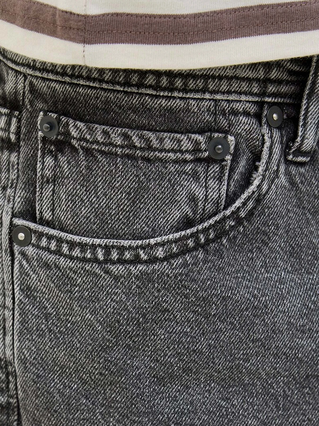 Шорты JACK & JONES модель 12272549_Black Denim Шорты JACK & JONES модель 12272549_Black Denim Фото