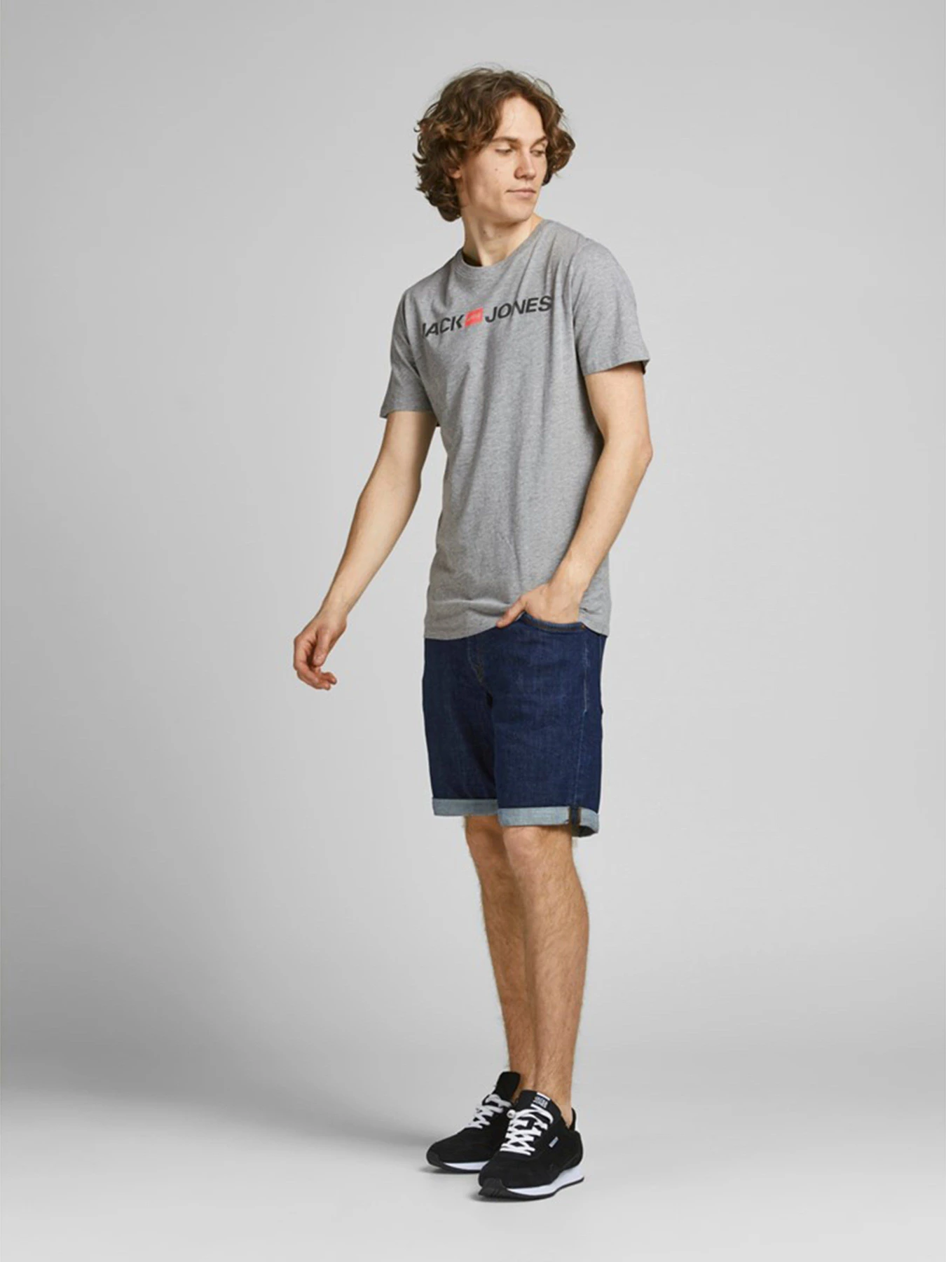 Футболки и поло JACK & JONES модель 12137126_Light Grey Melange Фото