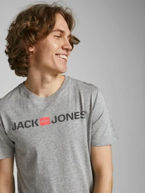Футболки и поло JACK & JONES модель 12137126_Light Grey Melange Фото