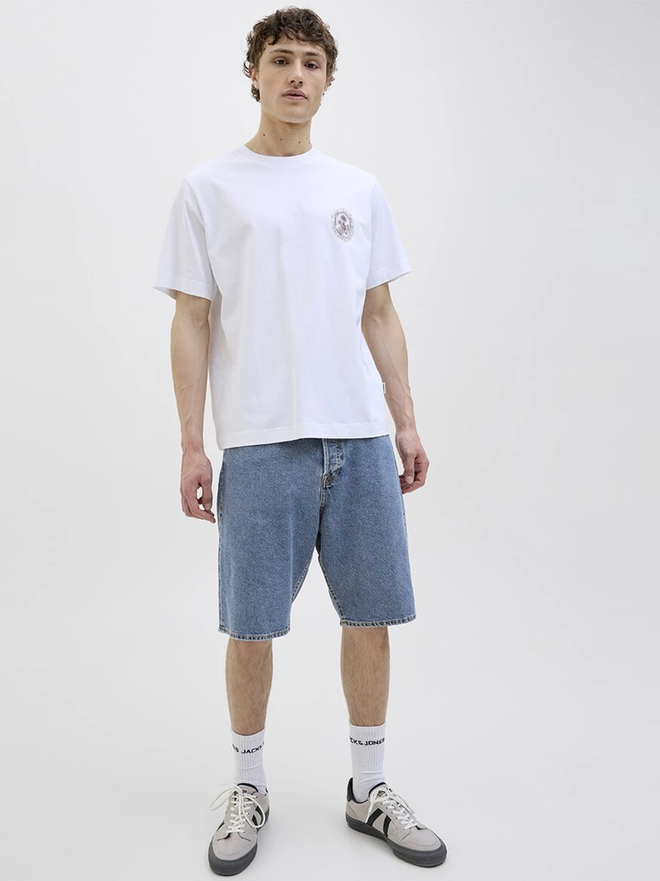 Шорты JACK & JONES модель 12272551_Blue Denim Фото