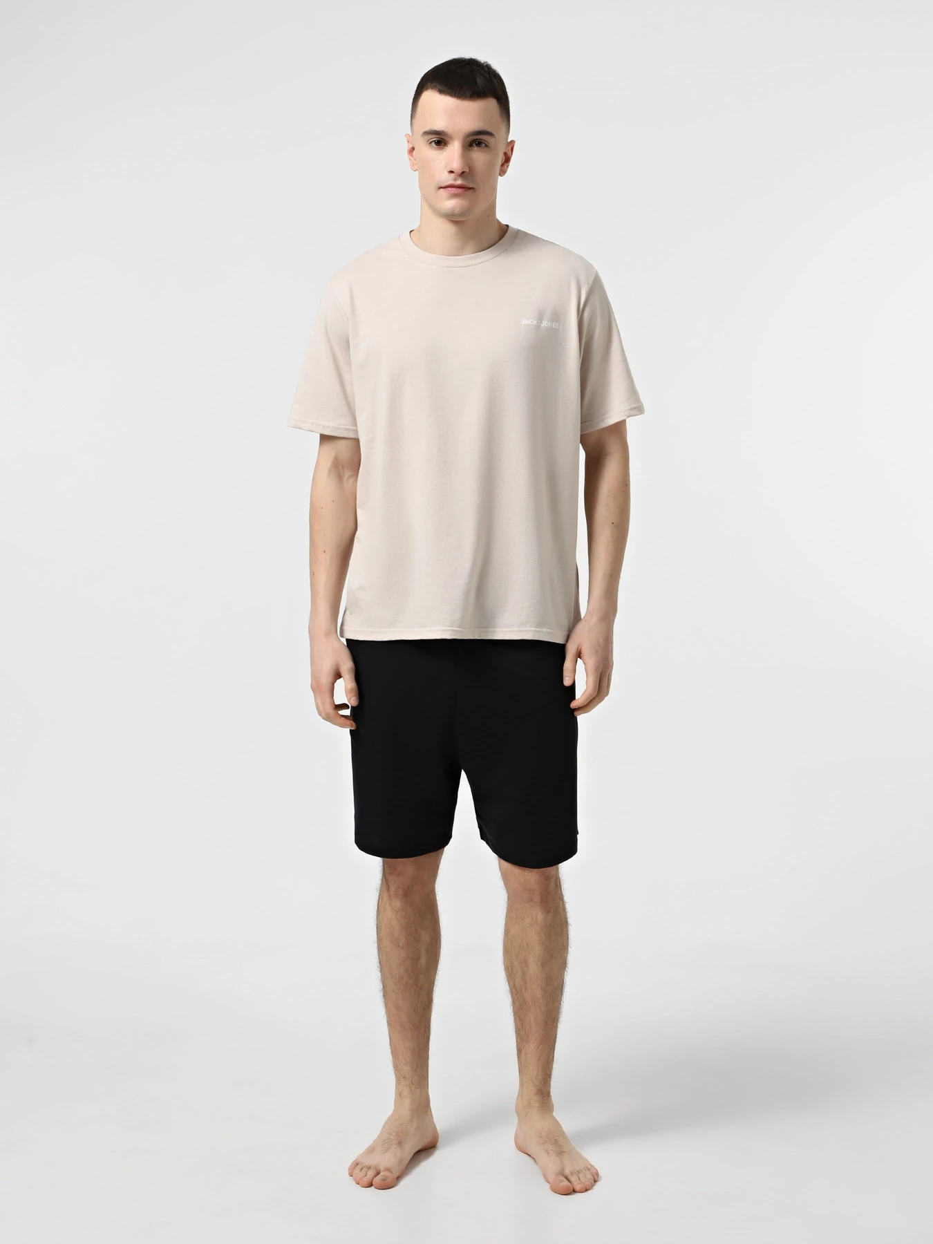 Одежда для дома и сна JACK & JONES модель 12273635_Moonbeam Black shorts Одежда для дома и сна JACK & JONES модель 12273635_Moonbeam Black shorts Фото