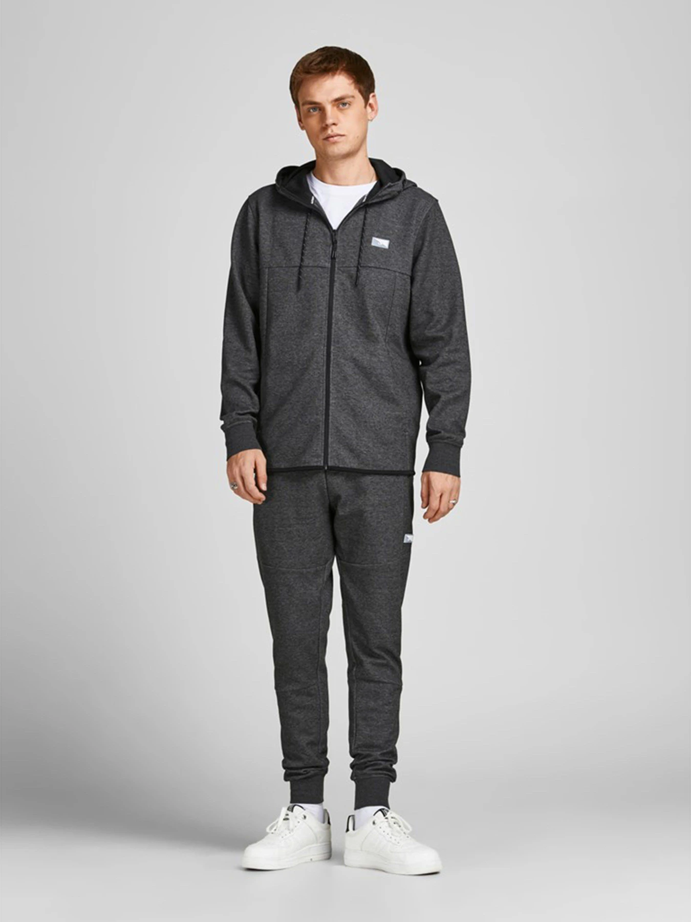 Худи и свитшоты JACK & JONES модель 12204926_Dark Grey Melange Худи и свитшоты JACK & JONES модель 12204926_Dark Grey Melange Фото