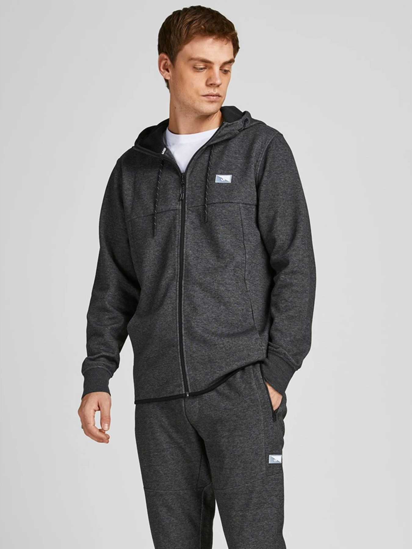 Худи и свитшоты JACK & JONES модель 12204926_Dark Grey Melange Худи и свитшоты JACK & JONES модель 12204926_Dark Grey Melange Фото