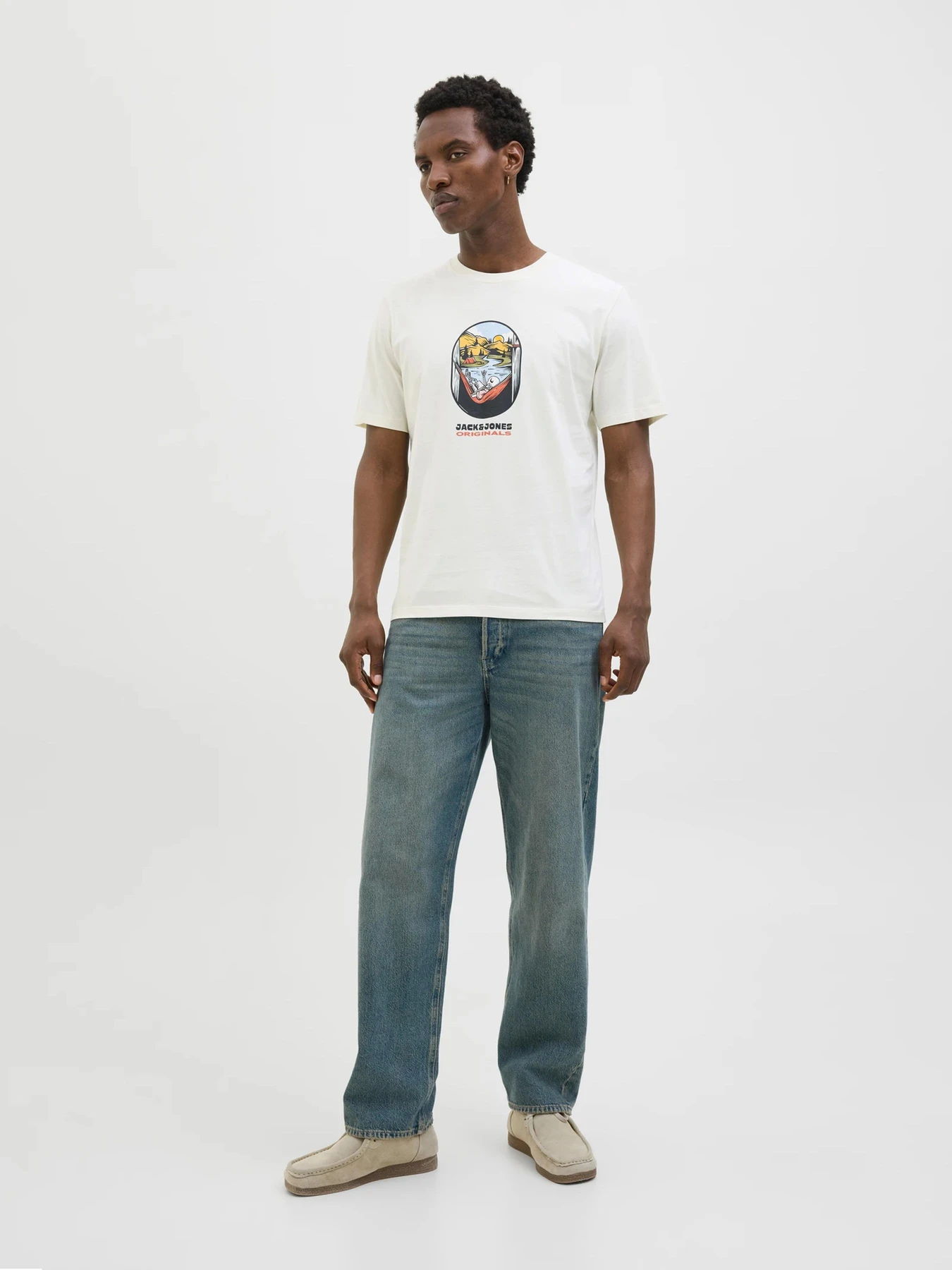 Футболки і поло JACK & JONES модель 12276247_Antique White Футболки і поло JACK & JONES модель 12276247_Antique White Фото