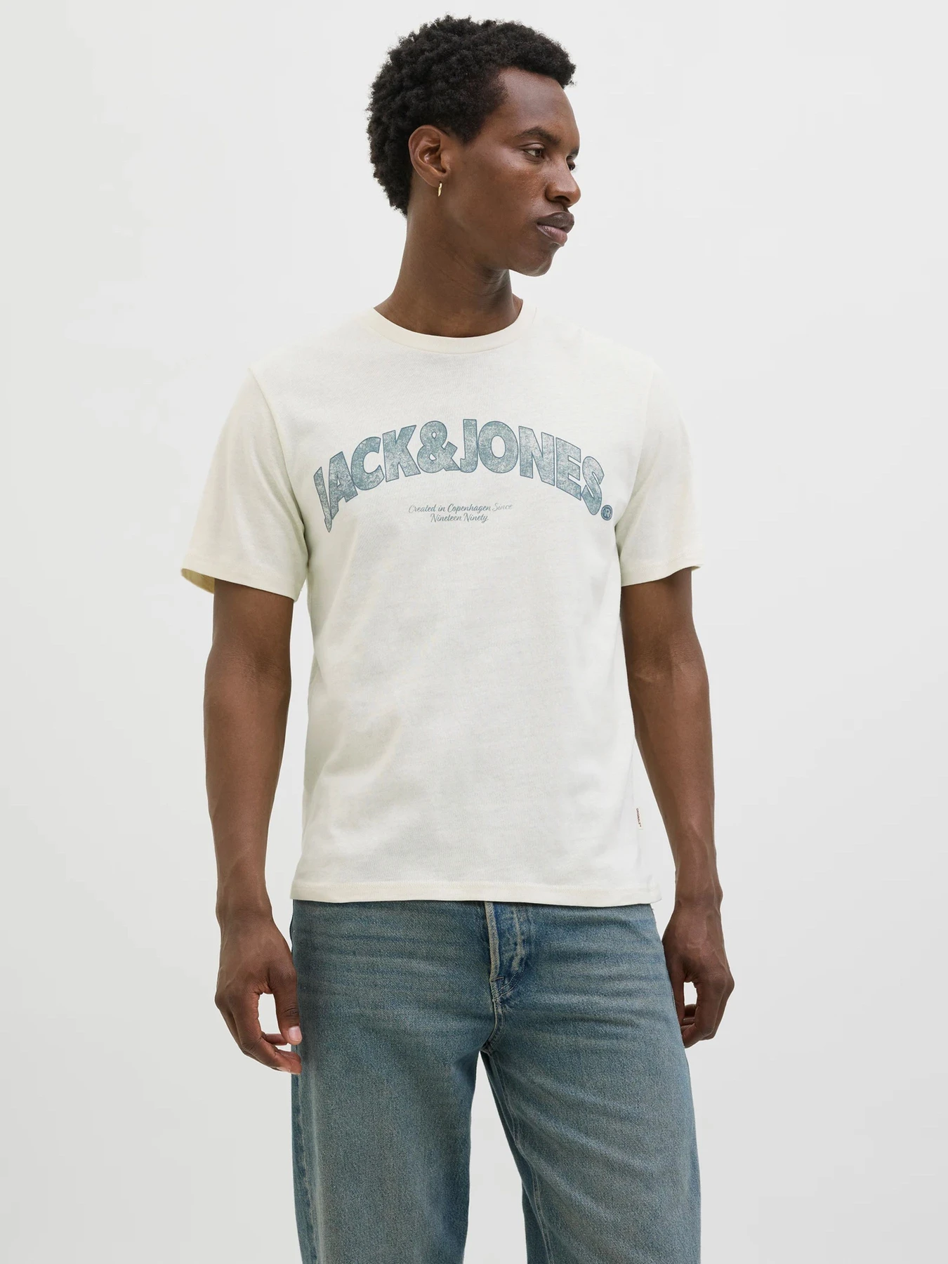 Футболки і поло JACK & JONES модель 12276962_Antique White Футболки і поло JACK & JONES модель 12276962_Antique White Фото
