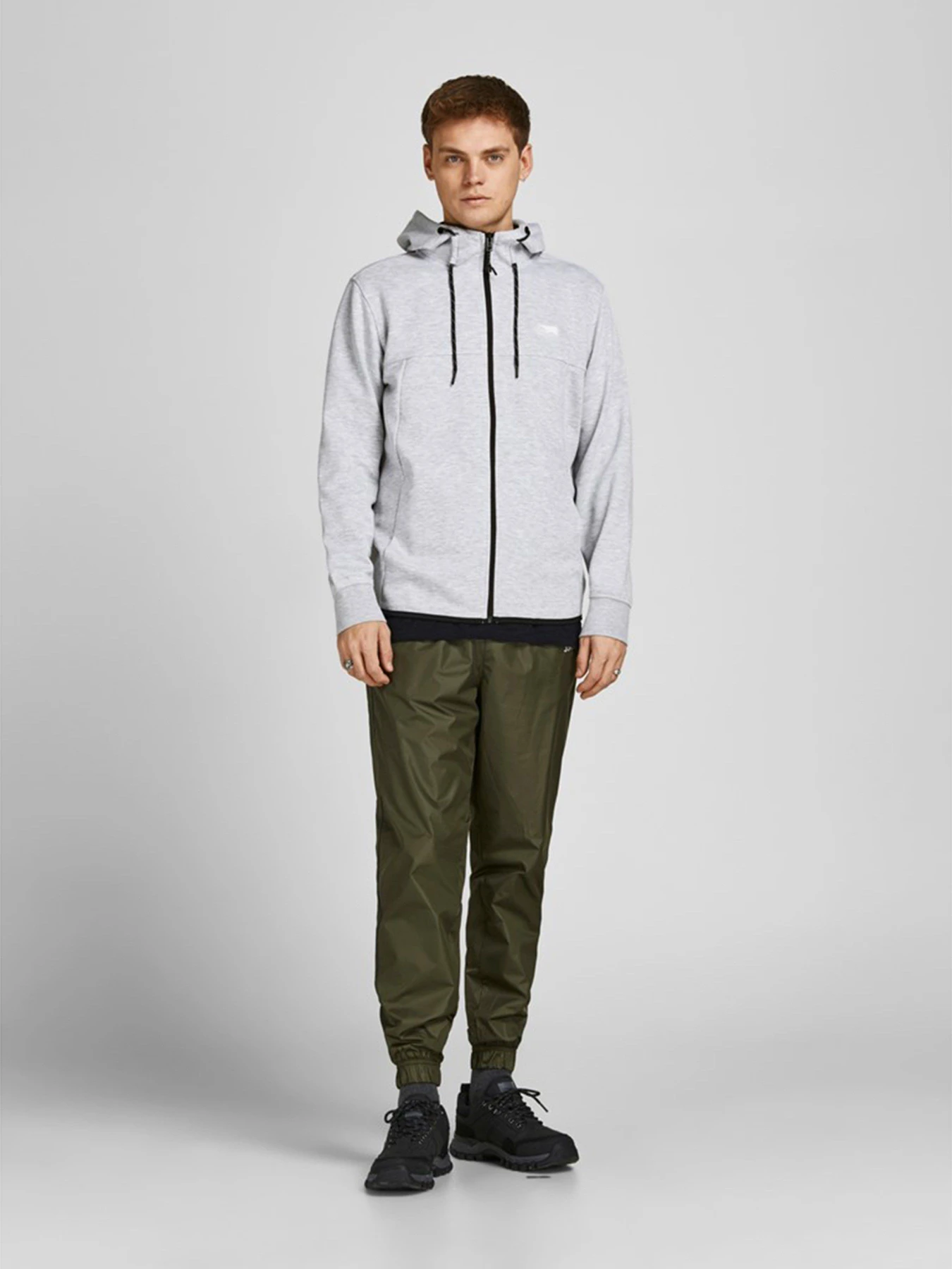 Худи и свитшоты JACK & JONES модель 12204926_Light Grey Melange Худи и свитшоты JACK & JONES модель 12204926_Light Grey Melange Фото