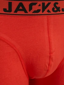 Нижнее белье JACK & JONES NINE.ZERO SOLID TRUNKS модель 12277555_Stormy Weather Aurora Red Фото