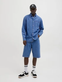 Шорты JACK & JONES модель 12278463_Blue Denim SQ 731 Фото