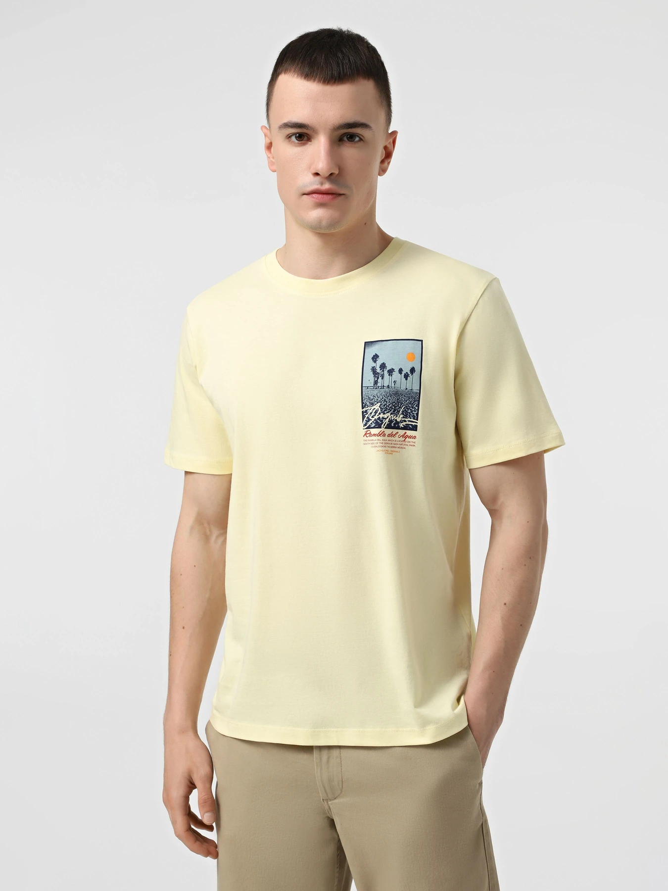 Футболки и поло JACK & JONES модель 12281807_Double Cream Футболки и поло JACK & JONES модель 12281807_Double Cream Фото