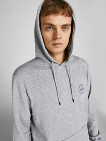 Худи и свитшоты JACK & JONES модель 12205081_Light Grey Melange Фото