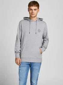 Худи и свитшоты JACK & JONES модель 12205081_Light Grey Melange Фото