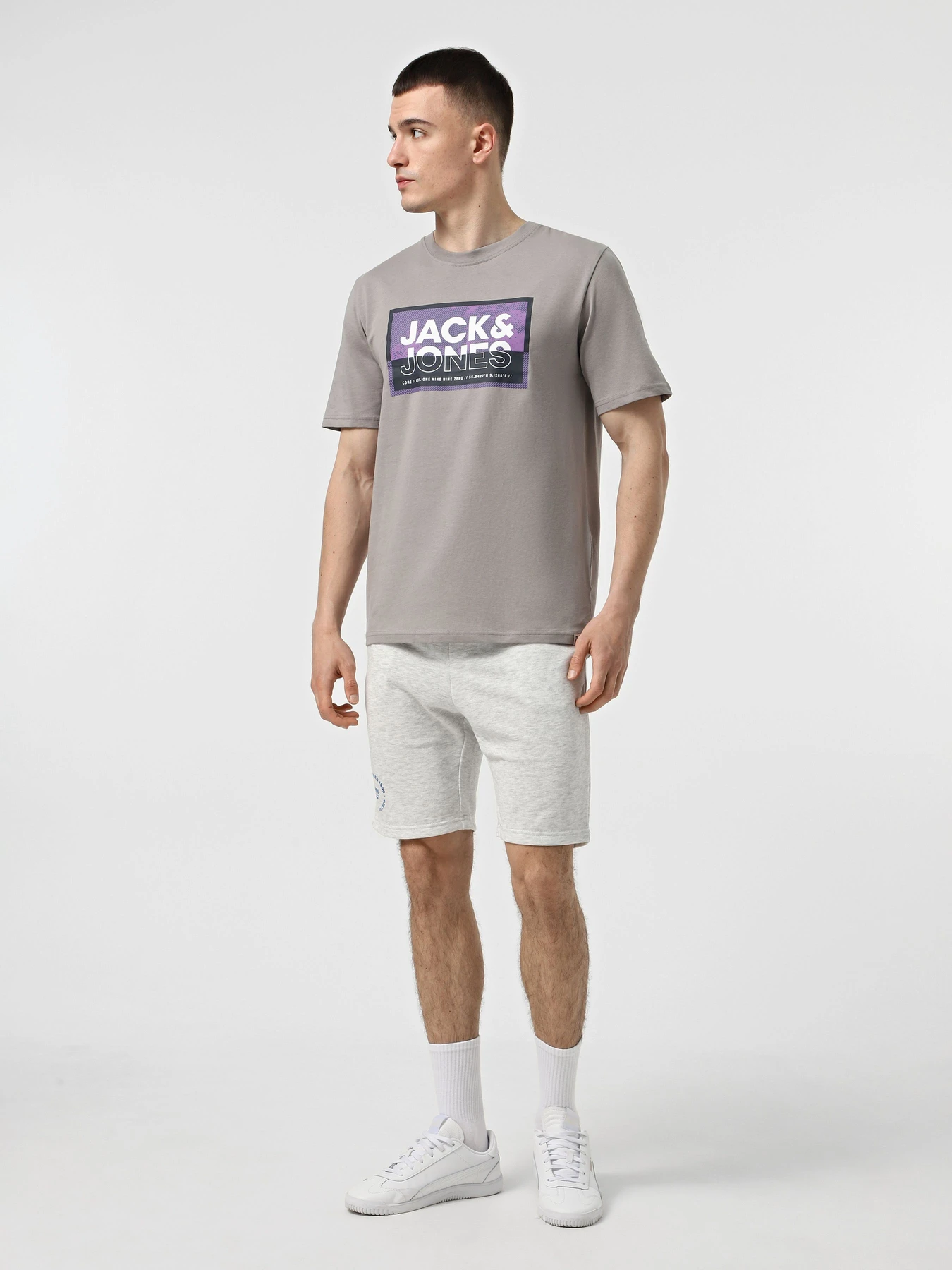 Футболки і поло JACK & JONES модель 12283825_Gray Flannel Фото