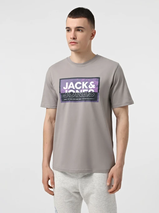 Футболки и поло JACK & JONES модель 12283825_Gray Flannel Фото