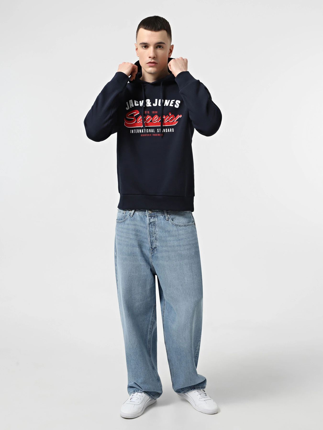 Худи и свитшоты JACK & JONES модель 12255617_Sky Captain Фото