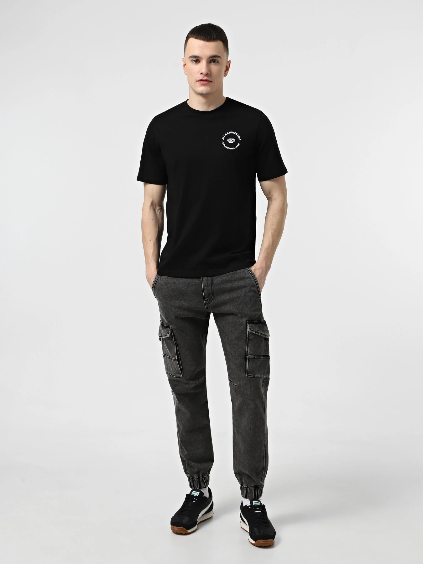 Штани JACK & JONES модель 12269597_Black Denim MF 002 Штани JACK & JONES модель 12269597_Black Denim MF 002 Фото