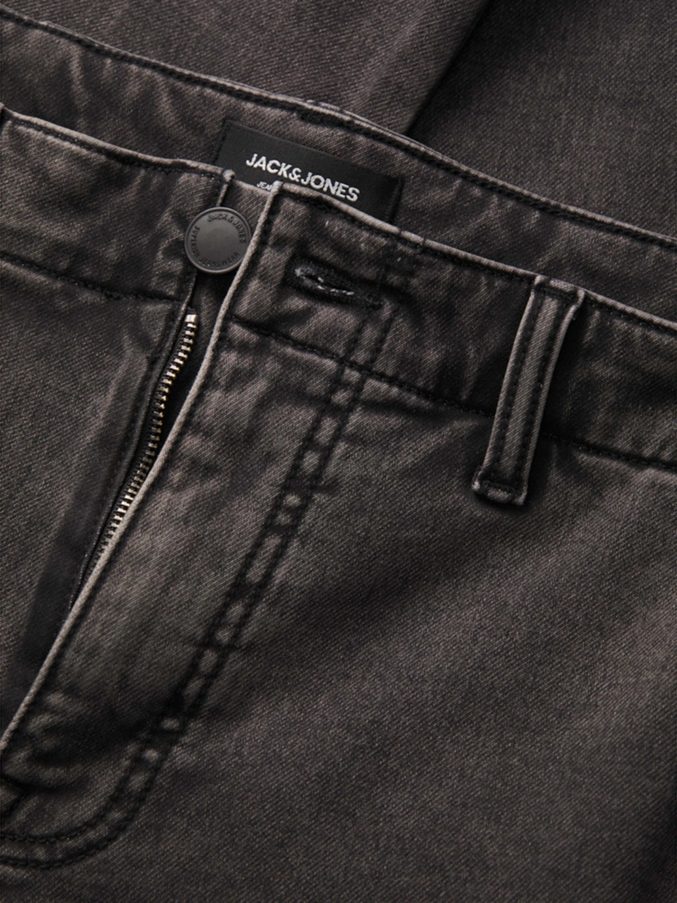 Штани JACK & JONES модель 12269597_Black Denim MF 002 Штани JACK & JONES модель 12269597_Black Denim MF 002 Фото