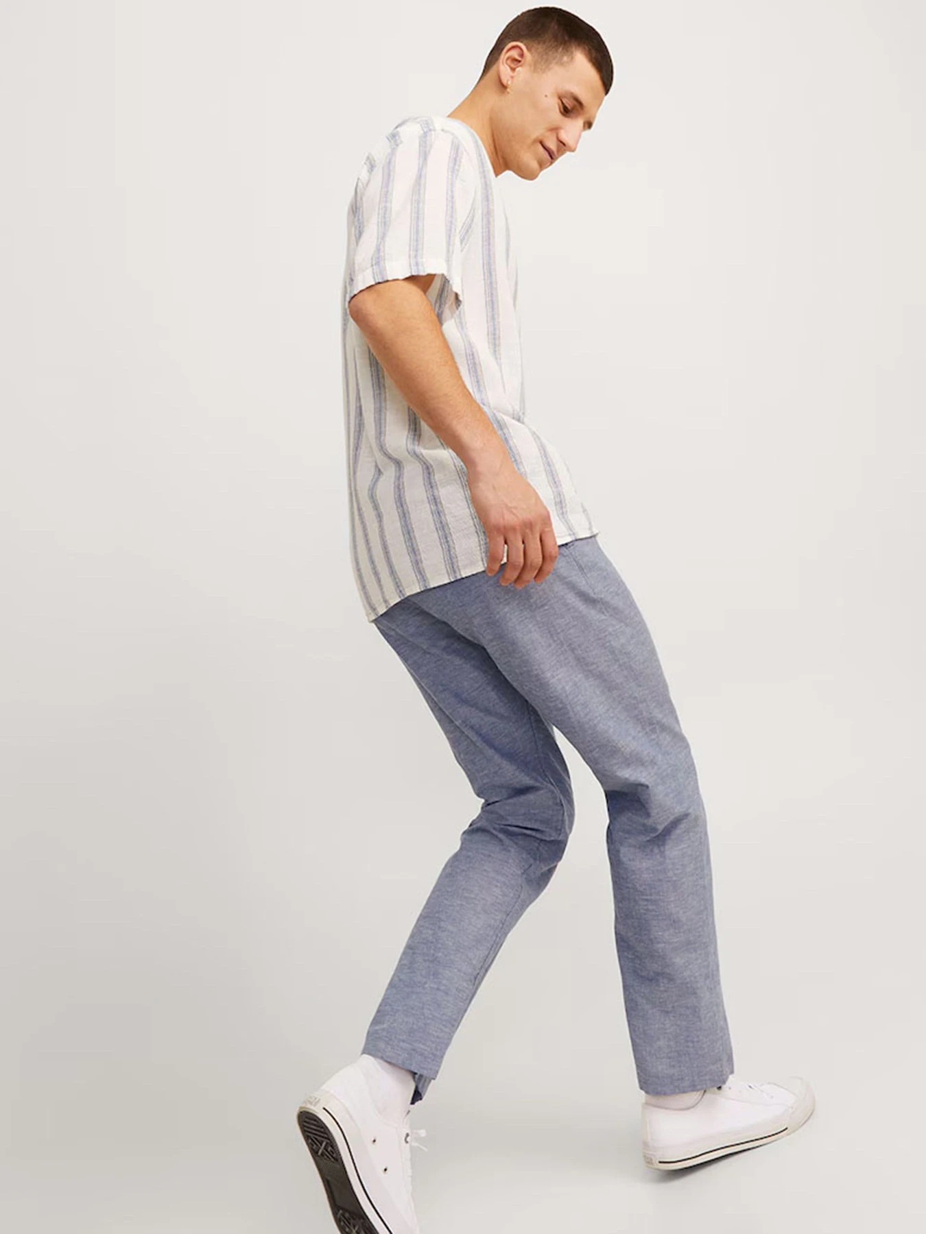 Штани JACK & JONES модель 12248606_Faded Denim MELANGE Штани JACK & JONES модель 12248606_Faded Denim MELANGE Фото