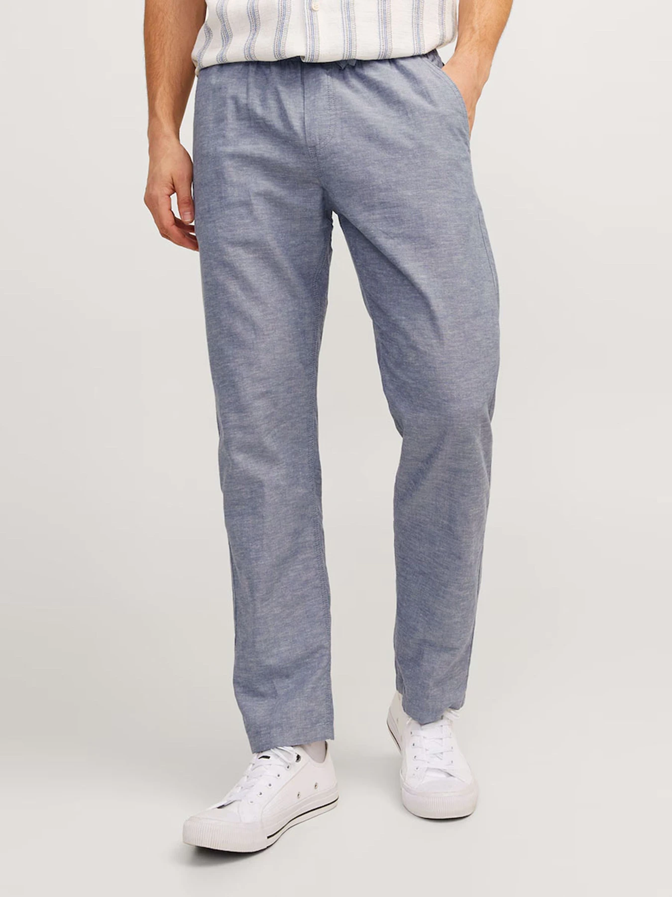 Штани JACK & JONES модель 12248606_Faded Denim MELANGE Штани JACK & JONES модель 12248606_Faded Denim MELANGE Фото