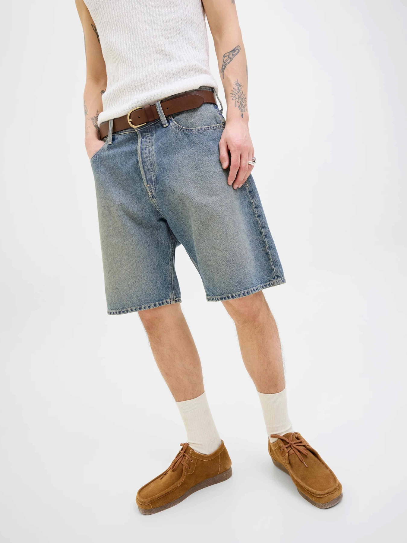 Шорты JACK & JONES модель 12272234_Blue Denim Шорты JACK & JONES модель 12272234_Blue Denim Фото