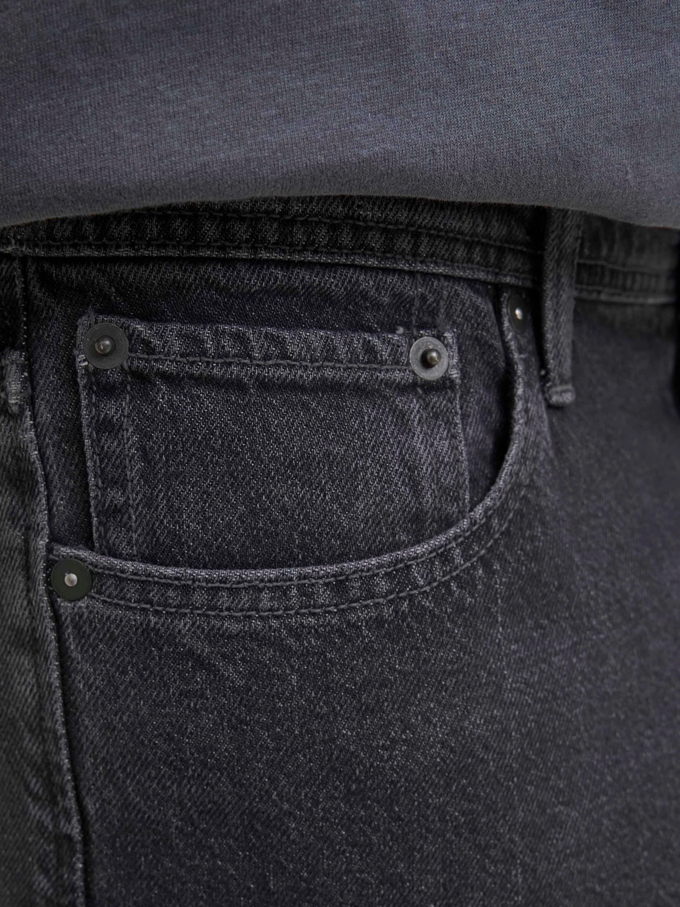 Шорты JACK & JONES модель 12278463_Black Denim SQ 737 Фото