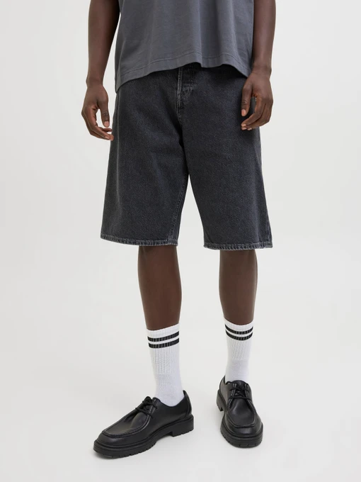 Шорти JACK & JONES модель 12278463_Black Denim SQ 737 Фото