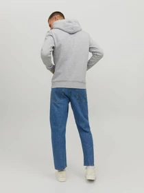 Худі та світшоти JACK & JONES CORP LOGO SWEAT HOOD модель 12152840_Light Grey Melange Reg /La Фото