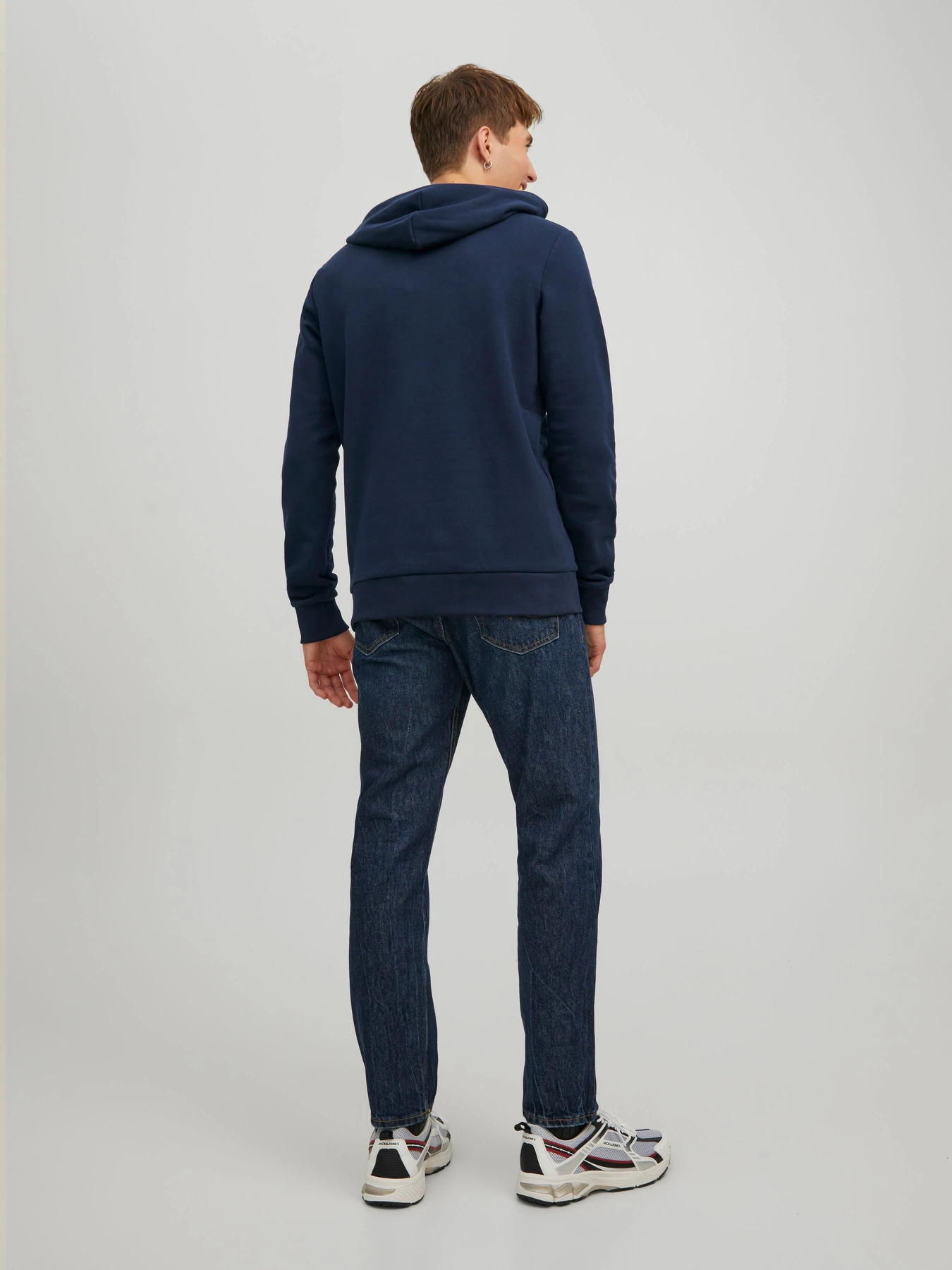 Худі та світшоти JACK & JONES CORP LOGO SWEAT HOOD модель 12152840_Navy Blazer Reg /Large Pri Фото