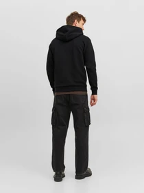 Худи и свитшоты JACK & JONES BRADLEY SWEAT ZIP HOOD модель 12249342_Black Фото