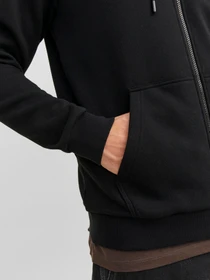 Худи и свитшоты JACK & JONES BRADLEY SWEAT ZIP HOOD модель 12249342_Black Фото