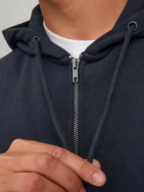 Худи и свитшоты JACK & JONES BRADLEY SWEAT ZIP HOOD модель 12249342_Black Фото