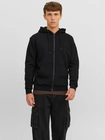 Худі та світшоти JACK & JONES BRADLEY SWEAT ZIP HOOD модель 12249342_Black Худі та світшоти JACK & JONES BRADLEY SWEAT ZIP HOOD модель 12249342_Black Фото