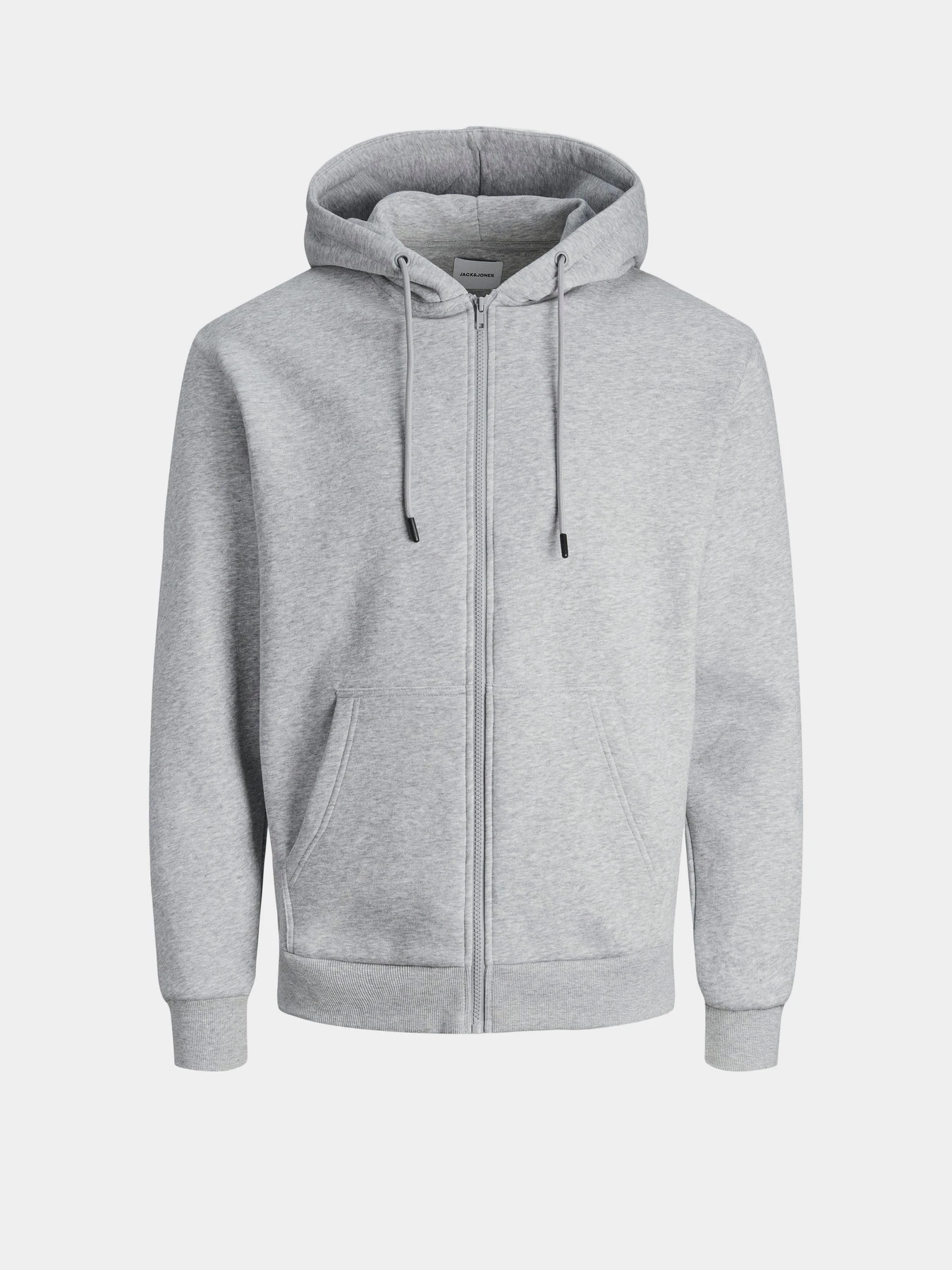 Худи и свитшоты JACK & JONES BRADLEY SWEAT ZIP HOOD модель 12249342_Light Grey Melange Худи и свитшоты JACK & JONES BRADLEY SWEAT ZIP HOOD модель 12249342_Light Grey Melange Фото