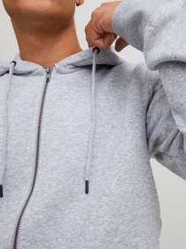Худи и свитшоты JACK & JONES BRADLEY SWEAT ZIP HOOD модель 12249342_Light Grey Melange Фото