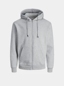 Худи и свитшоты JACK & JONES BRADLEY SWEAT ZIP HOOD модель 12249342_Light Grey Melange Фото