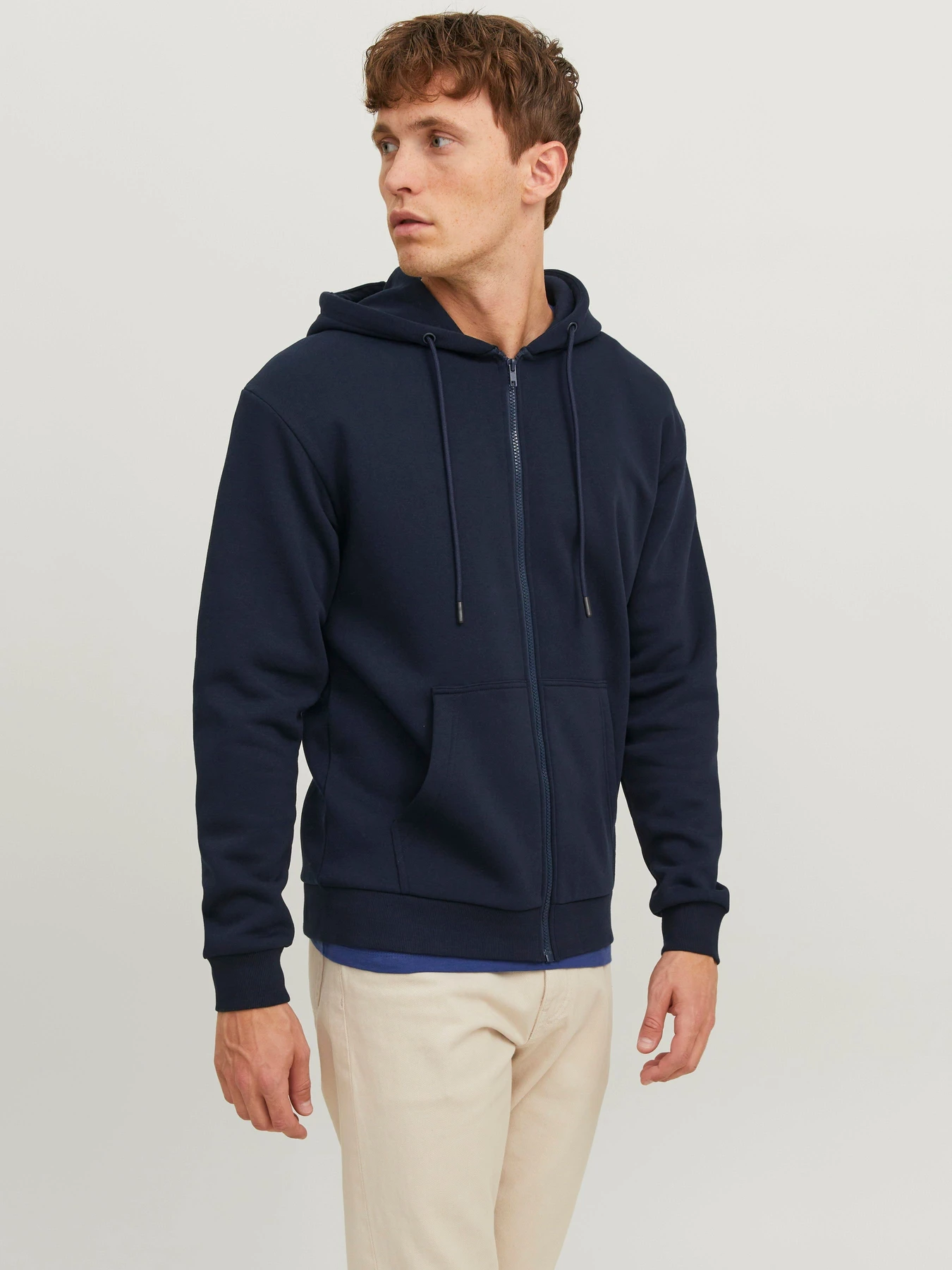 Худі та світшоти JACK & JONES BRADLEY SWEAT ZIP HOOD модель 12249342_Navy Blazer Худі та світшоти JACK & JONES BRADLEY SWEAT ZIP HOOD модель 12249342_Navy Blazer Фото
