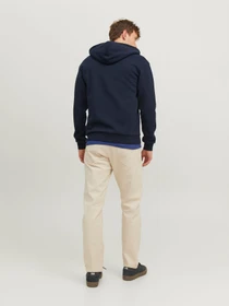 Худі та світшоти JACK & JONES BRADLEY SWEAT ZIP HOOD модель 12249342_Navy Blazer Фото