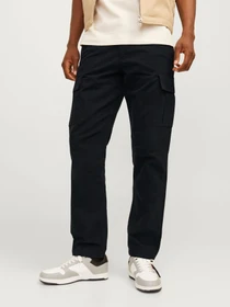 Брюки JACK & JONES KANE BARKLEY CARGO PANT модель 12258150_Black Фото