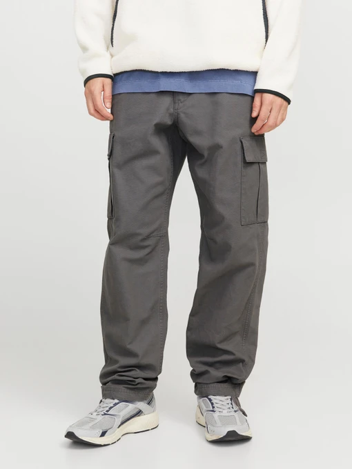 Брюки JACK & JONES KANE BARKLEY CARGO PANT модель 12258150_Castlerock Фото