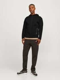 Худі та світшоти JACK & JONES FUSION SWEAT ZIP HOOD модель 12260150_Black Фото