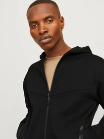 Худі та світшоти JACK & JONES FUSION SWEAT ZIP HOOD модель 12260150_Black Фото
