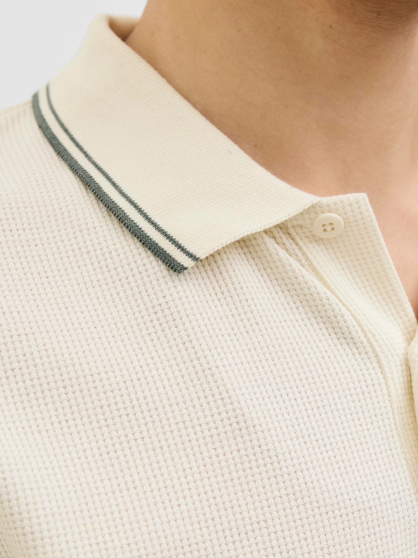 Футболки і поло JACK & JONES AUSTIN POLO модель 12268130_Antique White Play Фото