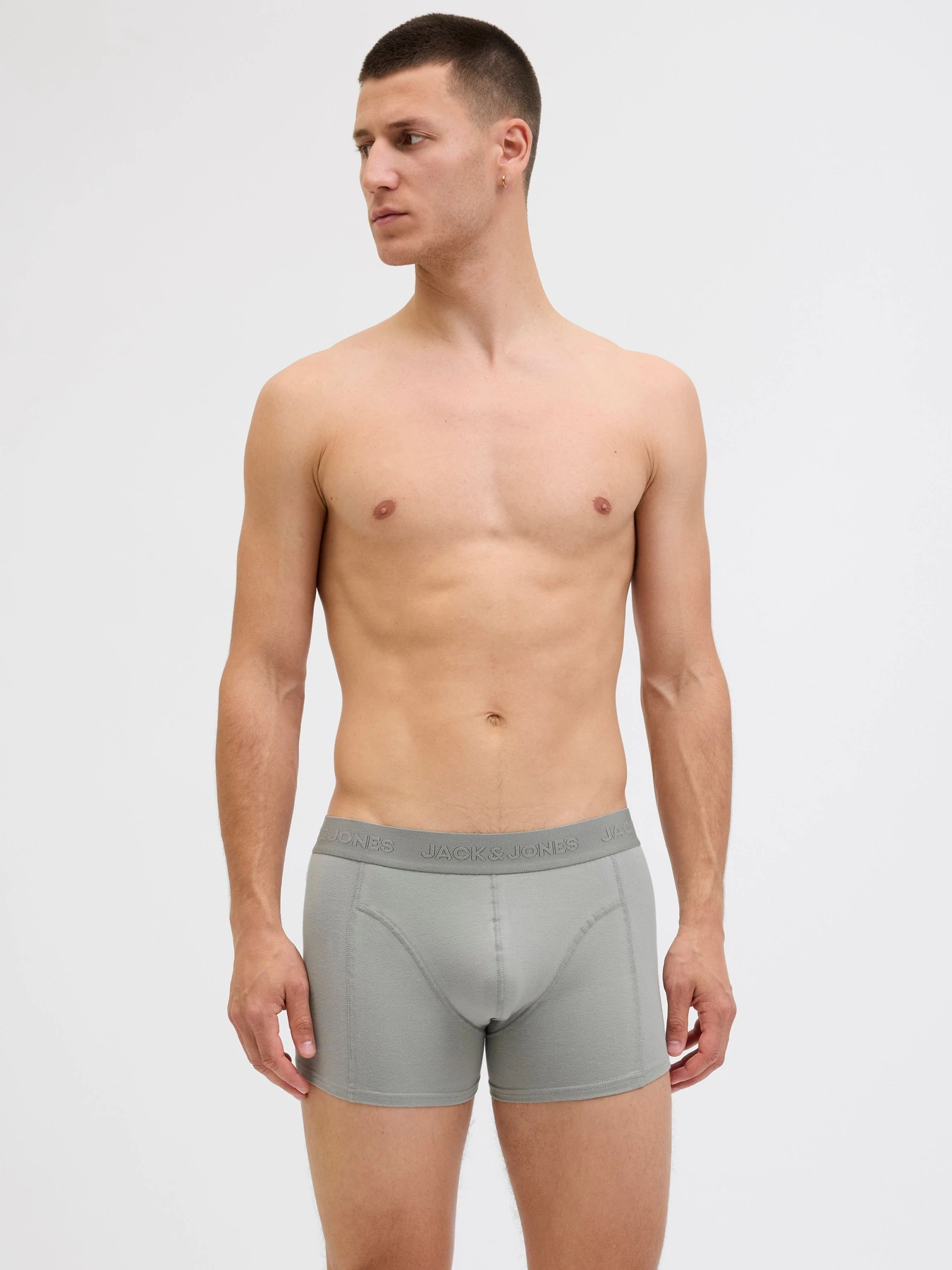 Нижня білизна JACK & JONES ORDINARY TRUNKS модель 12275575_Black Dark grey - Light gr Нижня білизна JACK & JONES ORDINARY TRUNKS модель 12275575_Black Dark grey - Light gr Фото